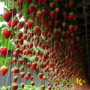 Клубника ампельная Анастасия купить по цене от 370р. в интернет-магазине «Посадика» с доставкой почтой в в Верхняя Турае и по всей России – [изображение №1].